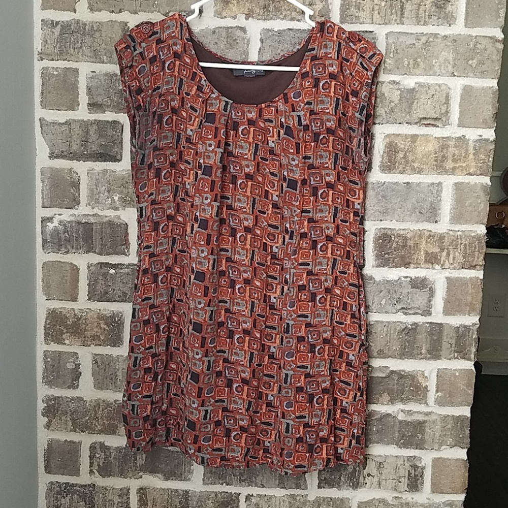 ❤Twenty One Rust and Gray Top
